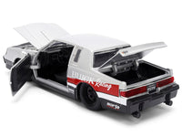 1987 Buick Grand National #7 "Buick Racing" Matt Silver Metallic with Red and Black Stripes "Bigtime Muscle" Series 1/24 Diecast Model by Jada image 4