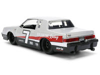 1987 Buick Grand National #7 "Buick Racing" Matt Silver Metallic with Red and Black Stripes "Bigtime Muscle" Series 1/24 Diecast Model by Jada image 5