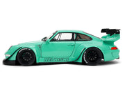 RWB Body Kit "Kei Kishi" Light Blue "Pink Slips" Series 1/18 Diecast Model Car by Jada image 3