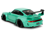 RWB Body Kit "Kei Kishi" Light Blue "Pink Slips" Series 1/18 Diecast Model Car by Jada image 4