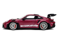 Porsche 911 GT3 RS Red Violet Metallic with White Stripes "Pink Slips" Series 1/18 Diecast Model Car by Jada image 3