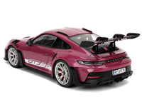 Porsche 911 GT3 RS Red Violet Metallic with White Stripes "Pink Slips" Series 1/18 Diecast Model Car by Jada image 5