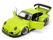 RWB Body Kit "Genki" Lime Green "Pink Slips" Series 1/18 Diecast Model Car by Jada image 2