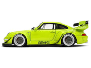 RWB Body Kit "Genki" Lime Green "Pink Slips" Series 1/18 Diecast Model Car by Jada image 3
