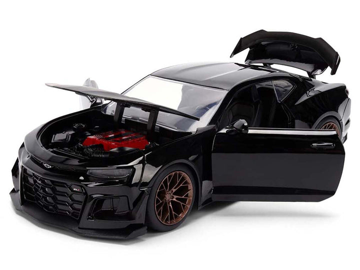 2024 Chevrolet Camaro ZL1 1LE Black "Fast X" (2023) Movie "Fast & Furious 25th Anniversary" Series 1/24 Diecast Model Car by Jada image 2