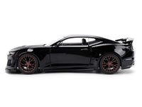 2024 Chevrolet Camaro ZL1 1LE Black "Fast X" (2023) Movie "Fast & Furious 25th Anniversary" Series 1/24 Diecast Model Car by Jada image 3