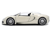 2011 Bugatti Veyron White and Tan "Furious 7" (2015) Movie "25 Years of Fast & Furious" Series 1/24 Diecast Model Car by Jada image 3