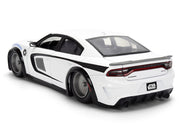 2021 Dodge Charger SRT Hellcat White with Graphics and Stormtrooper Figure "Star Wars" Franchise "Hollywood Rides" Series 1/24 Diecast Model Car by Jada image 4