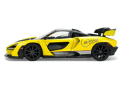McLaren Senna "8-PAS Racing" Yellow Metallic with Black Top "Hyper-Spec" Series 1/24 Diecast Model Car by Jada image 3