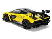 McLaren Senna "8-PAS Racing" Yellow Metallic with Black Top "Hyper-Spec" Series 1/24 Diecast Model Car by Jada image 5