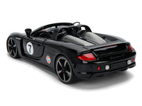 Porsche Carrera GT Convertible #7 "Gulf Oil" Black with Orange Graphics "Hyper-Spec" Series 1/24 Diecast Model Car by Jada image 5