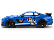 2020 Ford Mustang Shelby GT500 #65 "Ford Performance" Blue with Black Top and White Stripes "Bigtime Muscle" Series 1/24 Diecast Model Car by Jada image 3