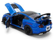 2020 Ford Mustang Shelby GT500 #65 "Ford Performance" Blue with Black Top and White Stripes "Bigtime Muscle" Series 1/24 Diecast Model Car by Jada image 4