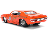 1971 Pontiac GTO "Goat's Revenge" Orange with Graphics "Bigtime Muscle" Series 1/24 Diecast Model Car by Jada image 5