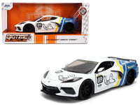 2020 Chevrolet Corvette Stingray C8 #89 "Michelin" White with Yellow and Blue Stripes "Bigtime Muscle" Series 1/24 Diecast Model Car by Jada