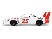 1969 Dodge Charger Daytona #25 White with Red Stripes "Bigtime Muscle" Series 1/24 Diecast Model Car by Jada image 3