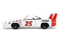 1969 Dodge Charger Daytona #25 White with Red Stripes "Bigtime Muscle" Series 1/24 Diecast Model Car by Jada image 3