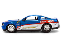 2010 Ford Mustang GT "Rekudo" Blue Metallic with Red and Silver Stripes "Bigtime Muscle" Series 1/24 Diecast Model Car by Jada image 3