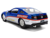 2010 Ford Mustang GT "Rekudo" Blue Metallic with Red and Silver Stripes "Bigtime Muscle" Series 1/24 Diecast Model Car by Jada image 5