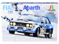 Skill 3 Model Kit Fiat 131 Abarth Rally #10 Winner "Montecarlo Rally" (1980) 1/24 Scale Model by Italeri image 4
