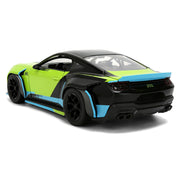 2026 Ford Mustang RTR Spec 5-D Lime Green with Black Top and Graphics "Hyper-Spec" Series 1/24 Diecast Model Car by Jada image 5