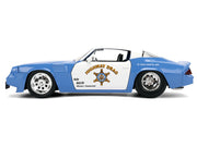 1979 Chevrolet Camaro Z28 Police "Highway Drag" Blue and White "Bigtime Muscle" Series 1/24 Diecast Model Car by Jada image 3