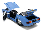 1979 Chevrolet Camaro Z28 Police "Highway Drag" Blue and White "Bigtime Muscle" Series 1/24 Diecast Model Car by Jada image 4