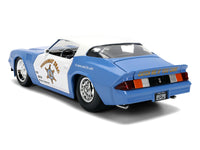 1979 Chevrolet Camaro Z28 Police "Highway Drag" Blue and White "Bigtime Muscle" Series 1/24 Diecast Model Car by Jada image 5