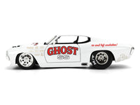 1971 Chevrolet Chevelle SS "Ghost SS" White with Graphics "Bigtime Muscle" Series 1/24 Diecast Model Car by Jada image 3
