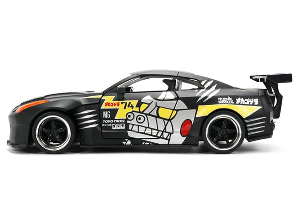 Jada 2009 Nissan GT-R R35 Ben Sopra matte black Mechagodzilla 1:24 item 36707, product image 1