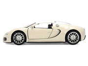 2011 Bugatti Veyron White and Tan "Furious 7" (2015) Movie "25 Years of Fast & Furious" Series 1/32 Diecast Model Car by Jada image 3