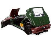 2005 Ford GT Green (Weathered) with Graphics and Boba Fett Figure "Star Wars" Franchise "Hollywood Rides" Series 1/24 Diecast Model Car by Jada image 4