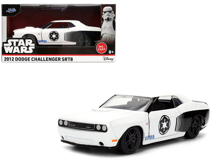 2012 Dodge Challenger SRT8 "Stormtrooper" Livery White with Graphics "Star Wars" Franchise "Hollywood Rides" Series 1/32 Diecast Model Car by Jada