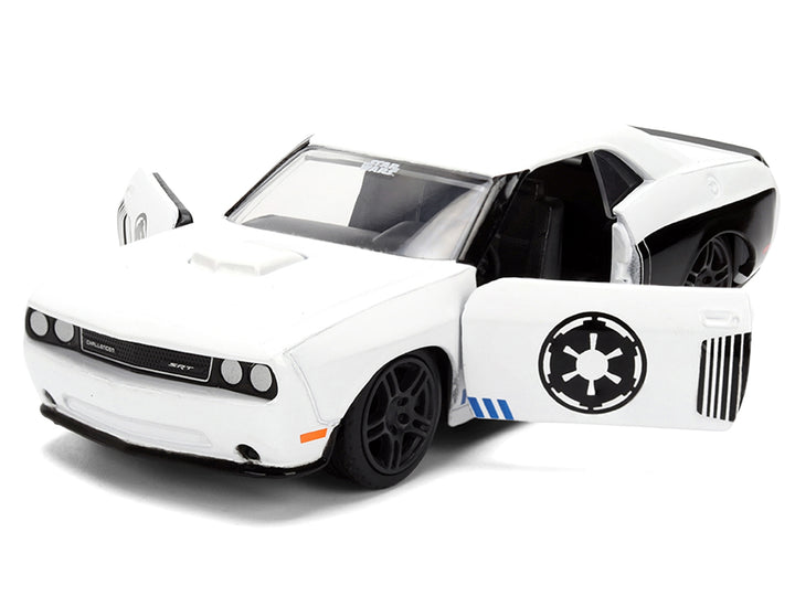 2012 Dodge Challenger SRT8 "Stormtrooper" Livery White with Graphics "Star Wars" Franchise "Hollywood Rides" Series 1/32 Diecast Model Car by Jada image 2