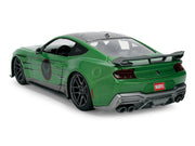 2024 Ford Mustang Dark Horse Green Metallic with Gray Top and Graphic with Doctor Doom Diecast Figure "Marvel's Doctor Doom" Character "Hollywood Rides" Series 1/24 Diecast Model Car by Jada image 5