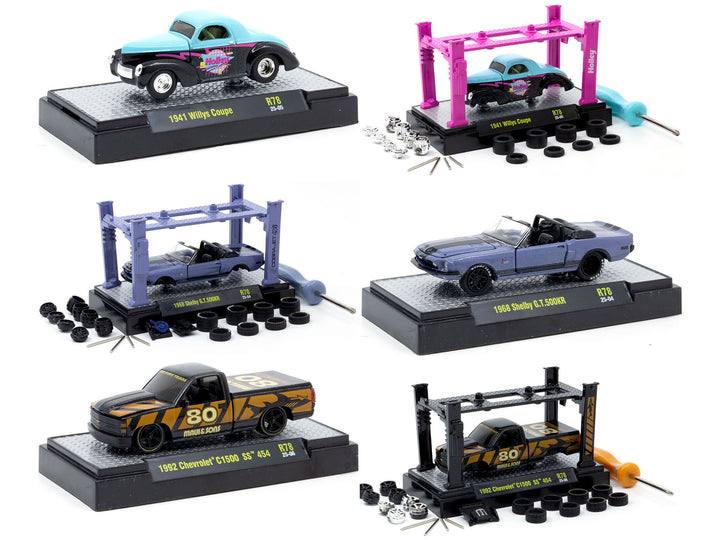 Model Kit 3 piece Car Set Release 78 Limited Edition to 9600 pieces Worldwide 1/64 Diecast Model Cars by M2 Machines image 2