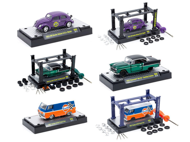 Model Kit 3 piece Car Set Release 80 Limited Edition to 9600 pieces Worldwide 1/64 Diecast Model Cars by M2 Machines image 2