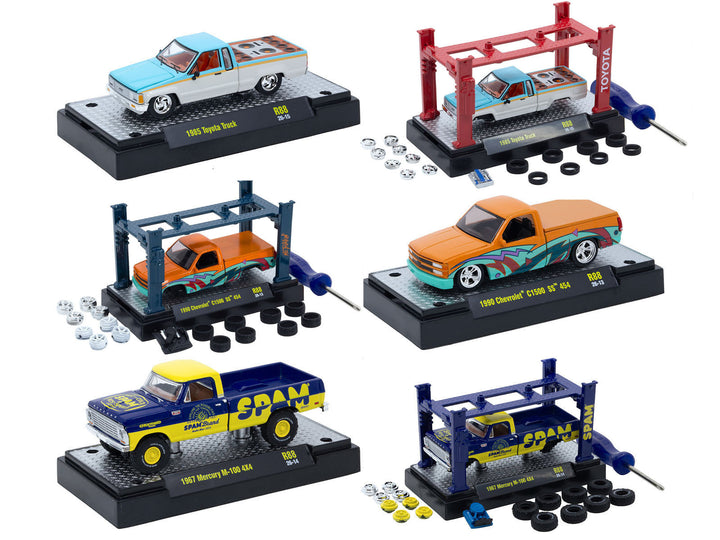 Model Kit 3 piece Car Set Release #88 Limited Edition to 4800 pieces Worldwide 1/64 Diecast Models by M2 Machines image 2