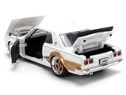 1971 Nissan Skyline 2000GT-R RHD (Right Hand Drive) White with Gold Graphics "JDM Tuners" Series 1/24 Diecast Model Car by Jada image 5