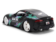 2020 Toyota GR Supra "HKS" Matt Black with Graphics "JDM Tuners" Series 1/24 Diecast Model Car by Jada image 5