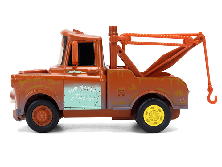 "Tow Mater" Tow Truck Brown (Rusted) "Cars" (2006) Movie "Hollywood Rides" Series 1/32 Diecast Model Car by Jada image 2