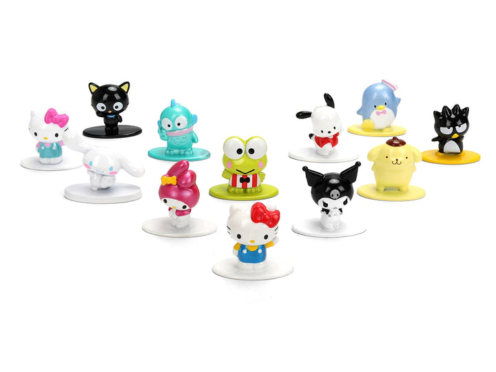 Set of 12 Diecast Figures "Hello Kitty and Friends" Franchise "Nano Metalfigs" Series Diecast Models by Jada image 2