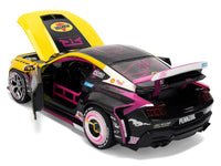 Ben Hobson number 213 Pennzoil Mustang RTR rear view with panels open and pink roll cage, Jada 37245, 1:24