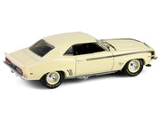 1969 Chevrolet Camaro SS 396 Butternut Yellow with Black Stripes "Barrett-Jackson" Series 15 1/64 Diecast Model Car by Greenlight image 4