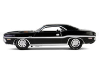 1970 Dodge Challenger R/T 440 Black with White Stripes "Barrett-Jackson" Series 15 1/64 Diecast Model Car by Greenlight image 3