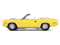 1970 Plymouth 'Cuda Convertible Yellow "Barrett-Jackson" Series 15 1/64 Diecast Model Car by Greenlight image 3