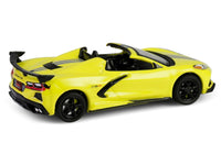2022 Chevrolet Corvette C8.R Convertible Yellow with Silver Stripes "Barrett-Jackson" Series 15 1/64 Diecast Model Car by Greenlight image 3