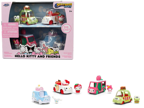 Jada Hello Kitty and Friends four character figures with four cars set 37345, view 1