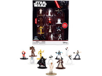 Jada 37360 Star Wars Nano Metalfigs twelve-figure set displayed with its retail packaging