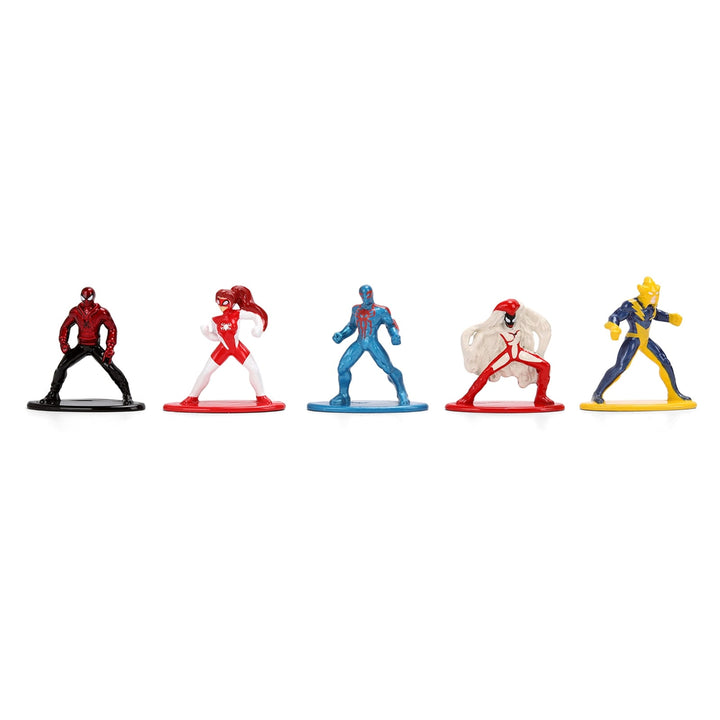Set of 12 Diecast Figures "Spider-Man" Franchise "Nano Metalfigs" Series Diecast Models by Jada image 2